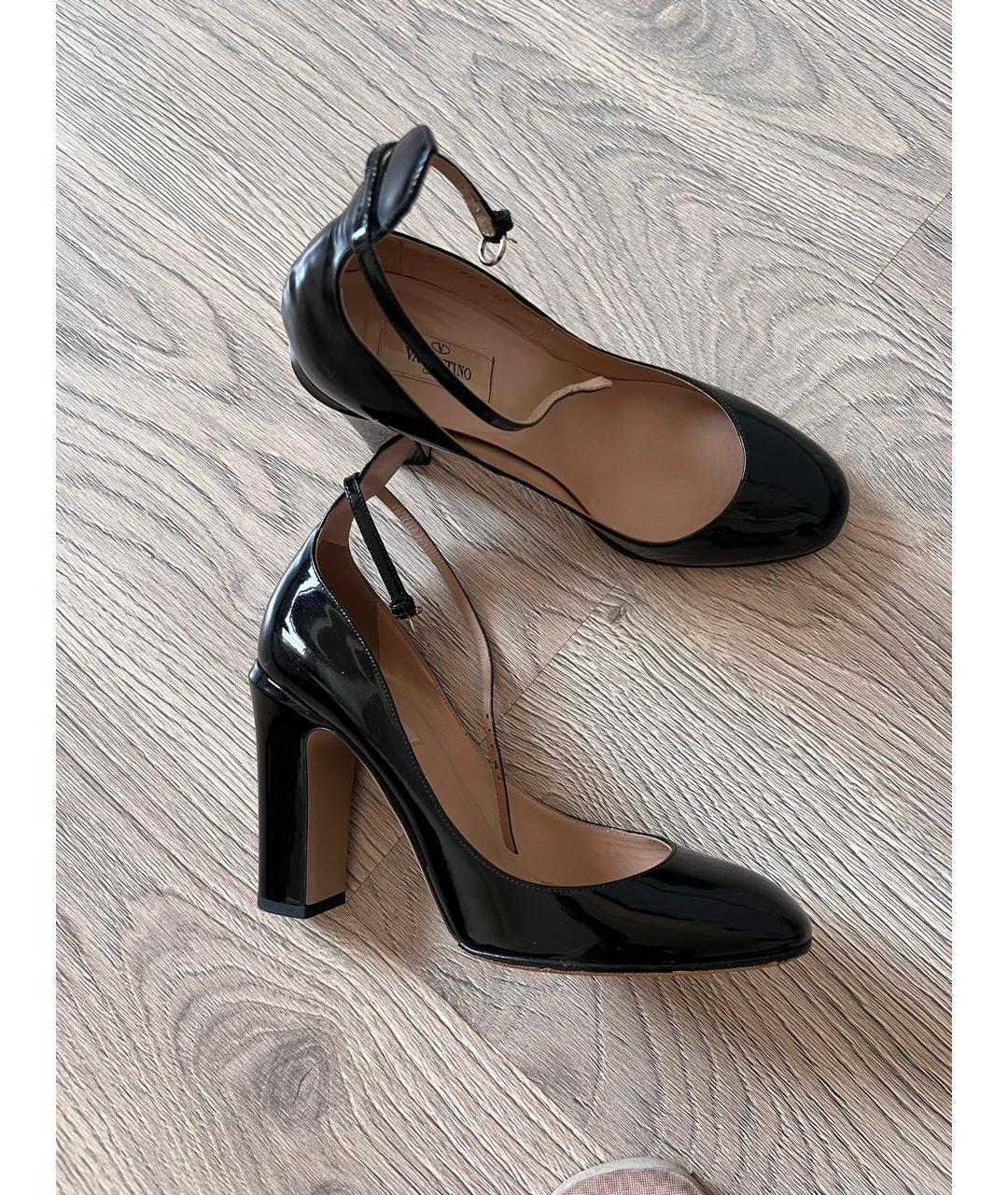 VALENTINO Черные туфли из лакированной кожи, фото 3