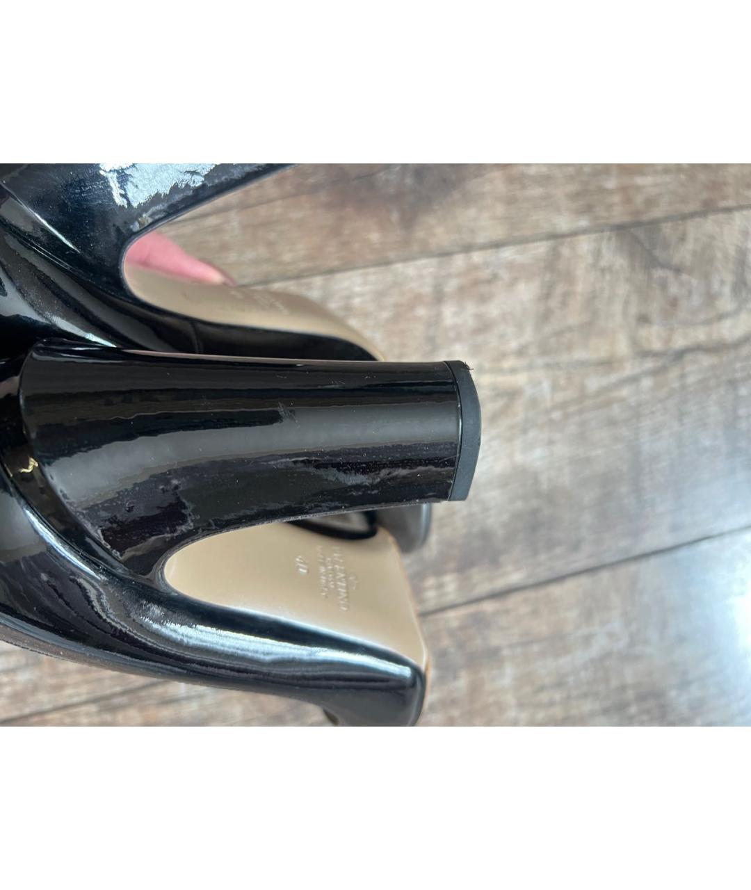 VALENTINO Черные туфли из лакированной кожи, фото 7