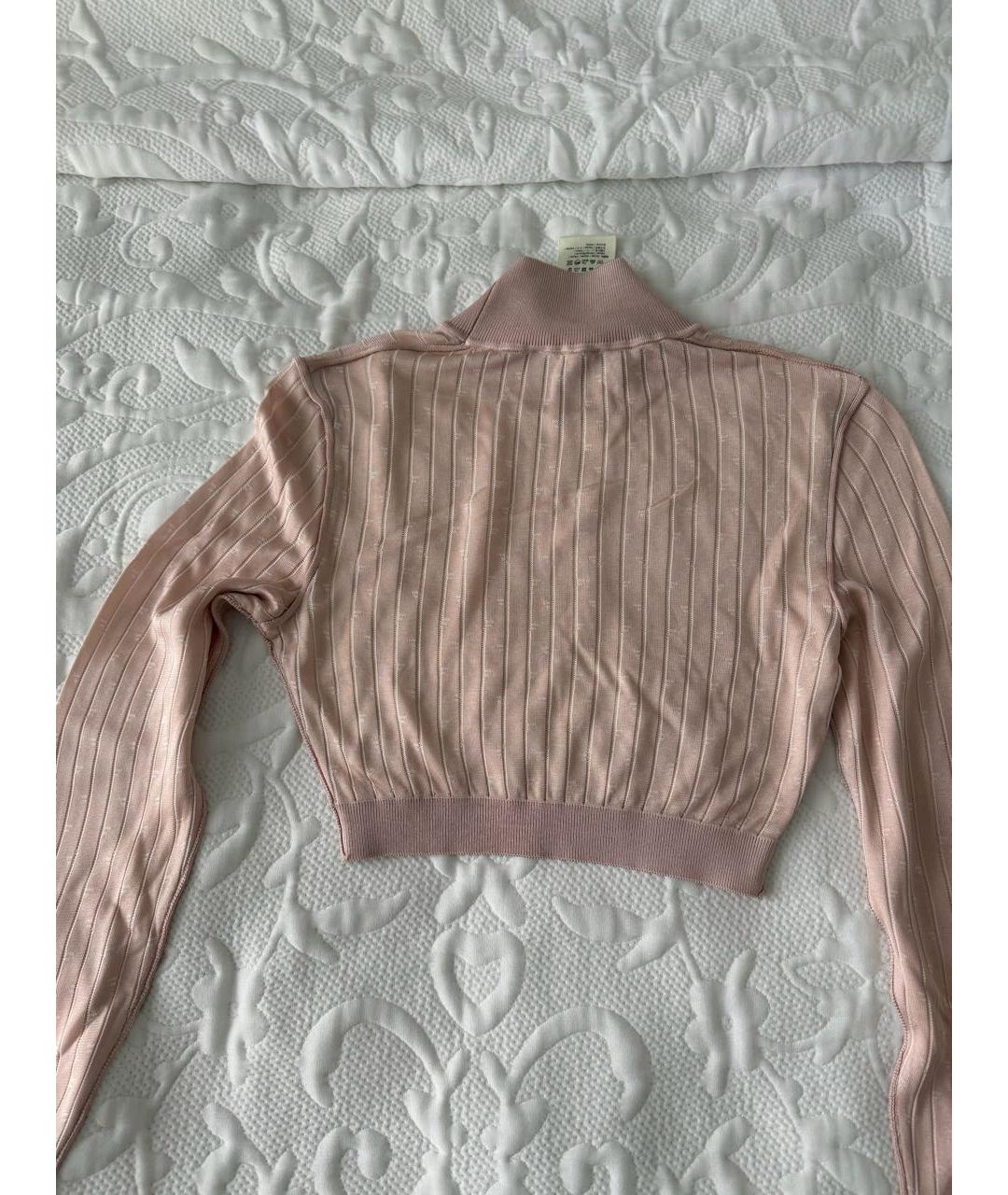 FENDI Коралловый вискозный костюм с юбками, фото 2