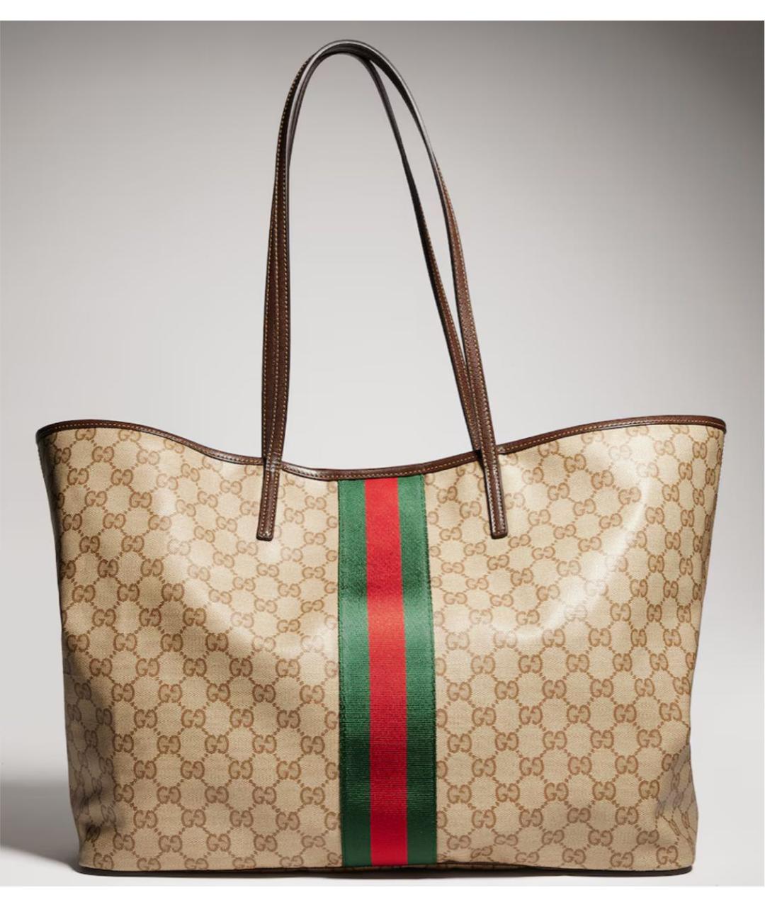 GUCCI Бежевая сумка тоут, фото 5