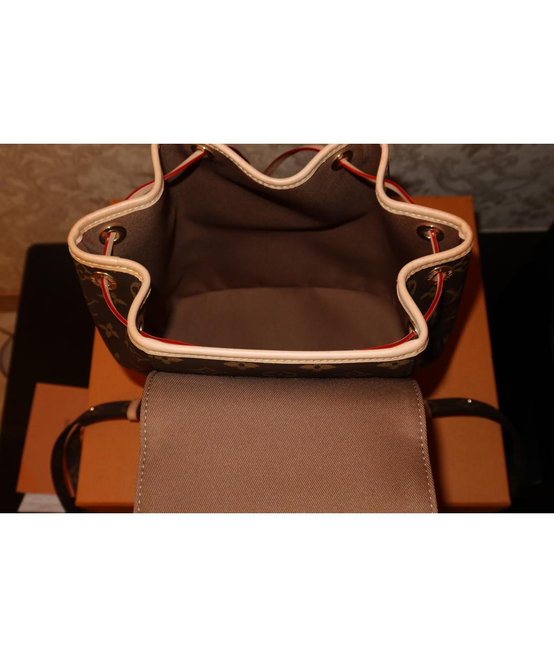 LOUIS VUITTON Коричневый рюкзак, фото 4