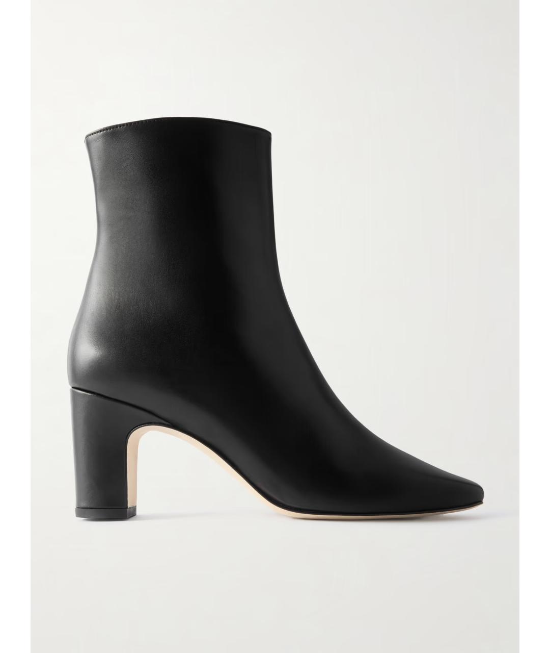 MANOLO BLAHNIK Черные кожаные ботильоны, фото 5