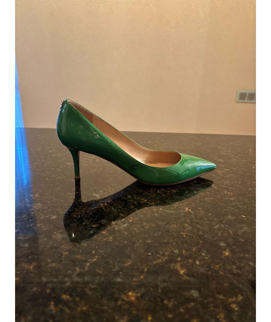VALENTINO Зеленые туфли из лакированной кожи, фото 9