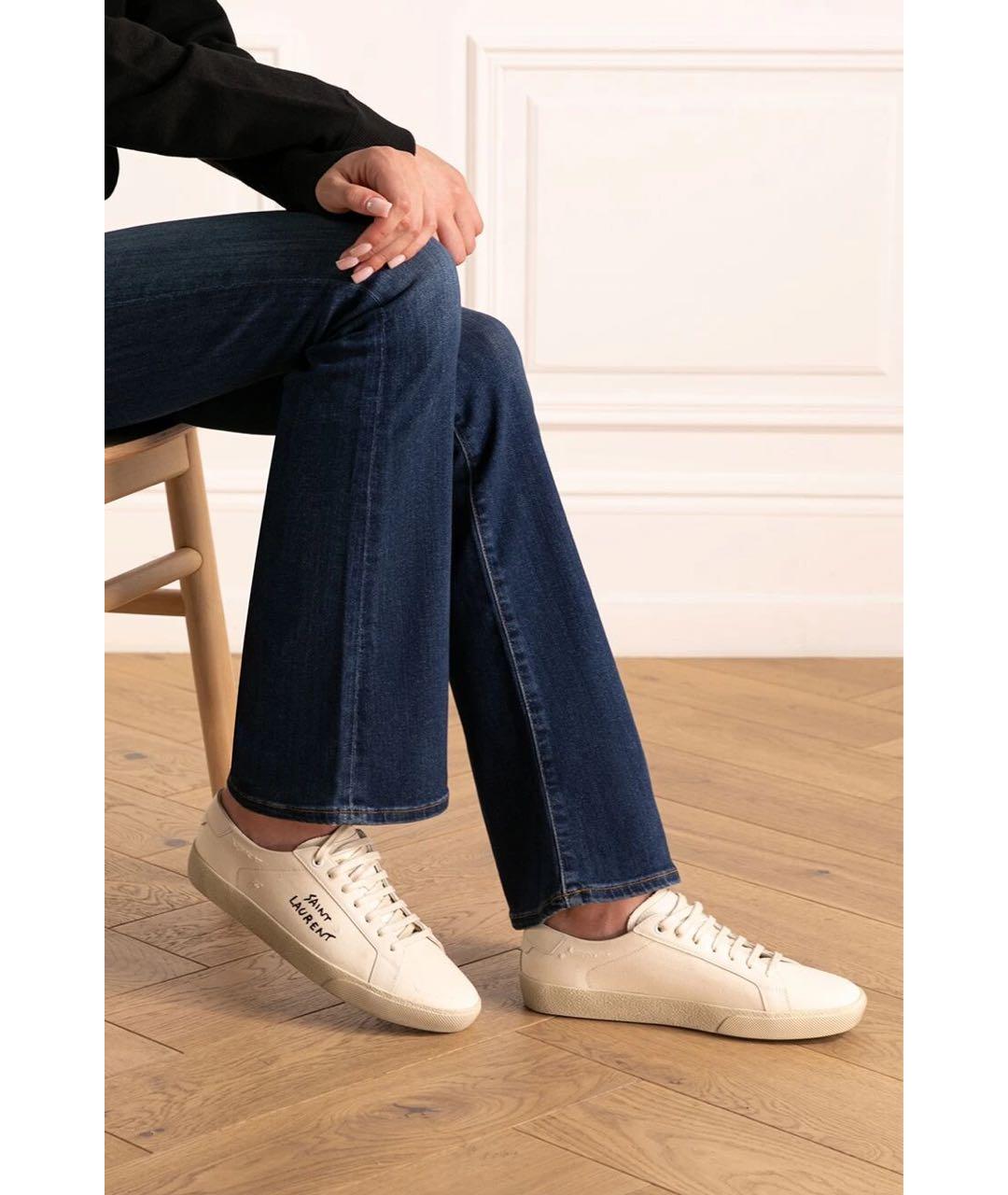 SAINT LAURENT Бежевые кеды, фото 7