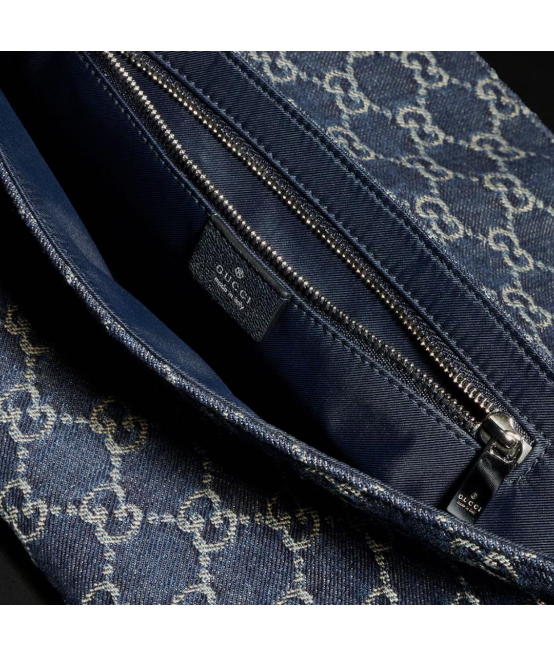 GUCCI Синяя сумка тоут, фото 4