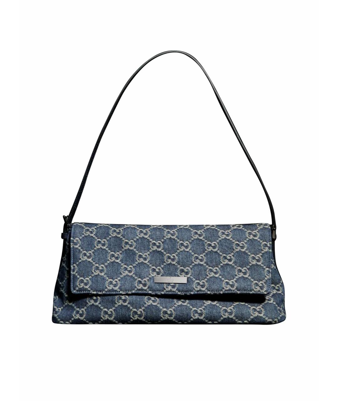 GUCCI Синяя сумка тоут, фото 1