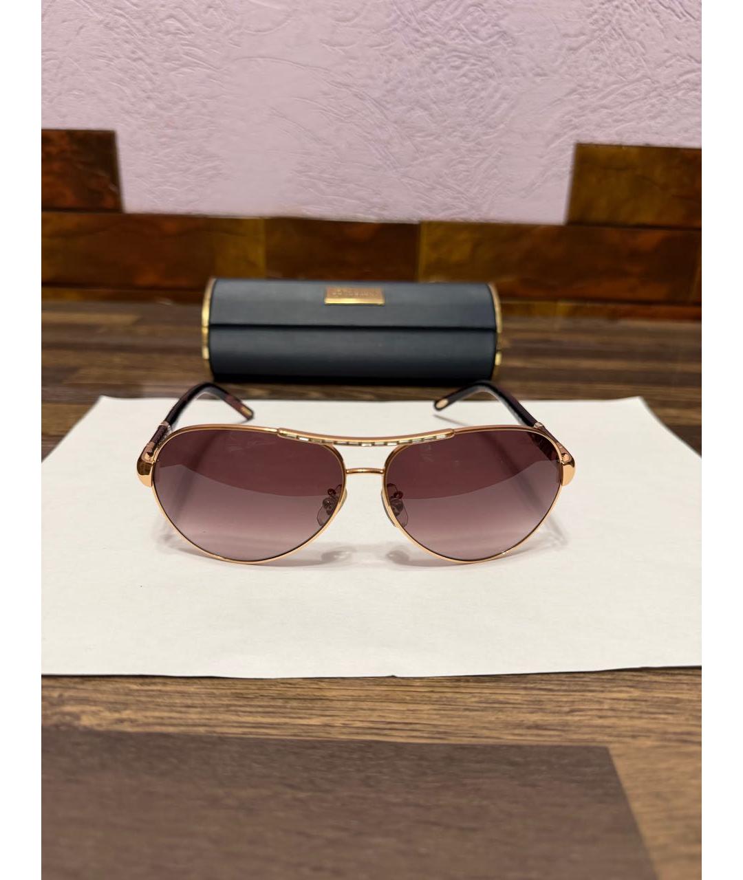 CHOPARD Коричневые пластиковые солнцезащитные очки, фото 9