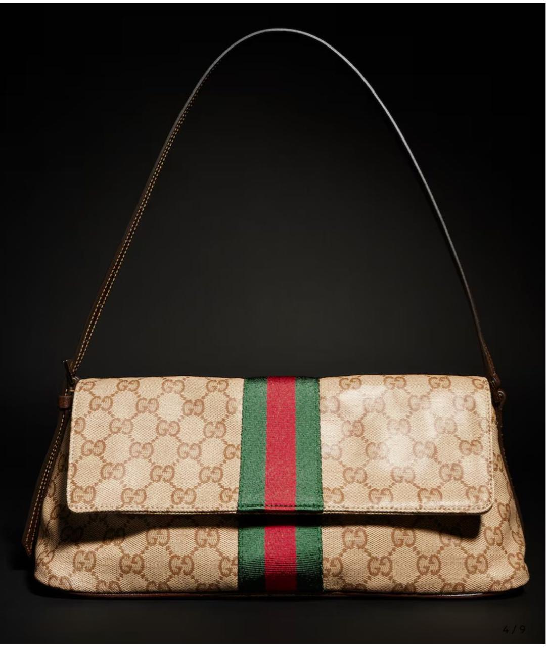 GUCCI Бежевая сумка тоут, фото 4