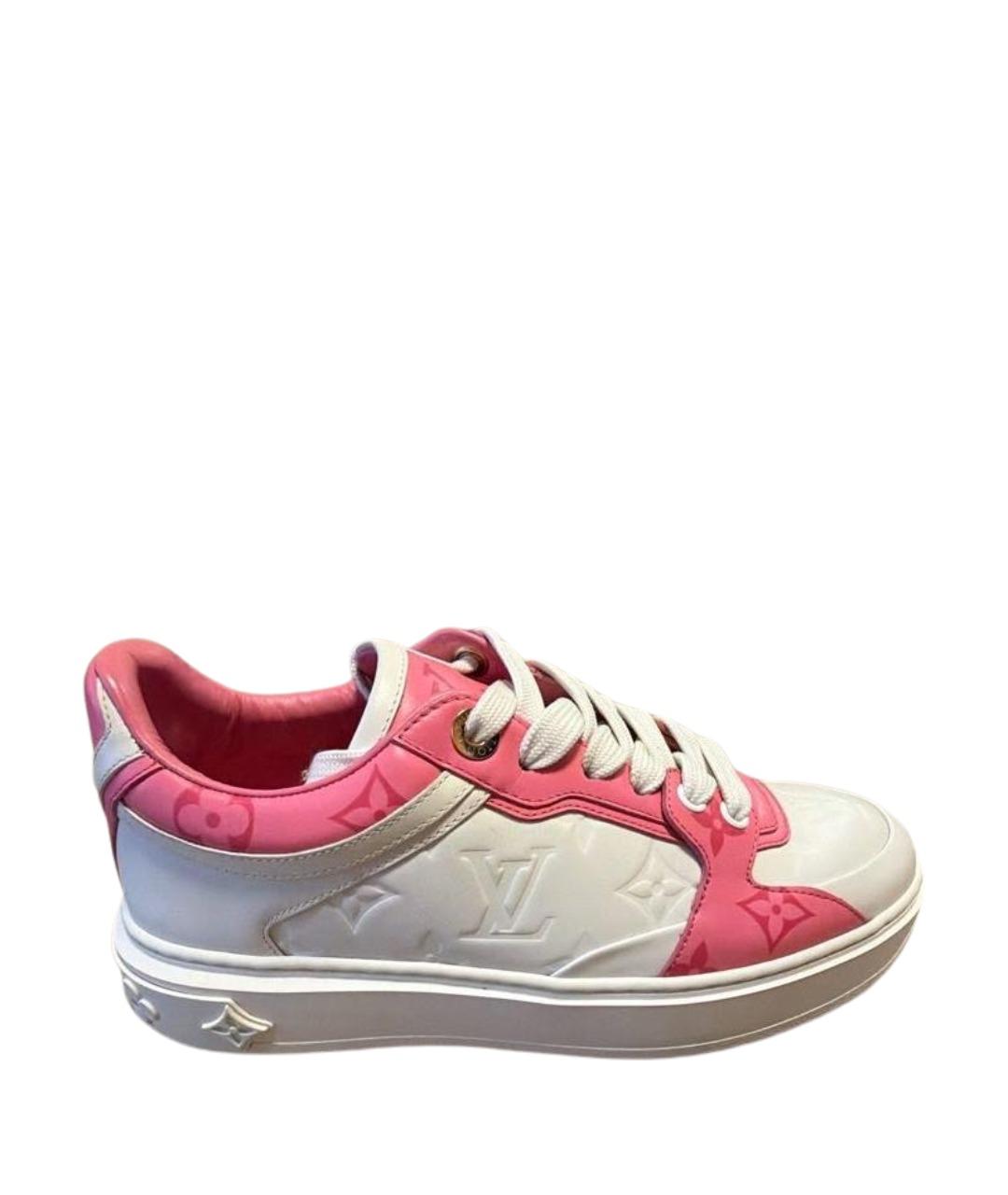 LOUIS VUITTON Белые кожаные кроссовки, фото 1