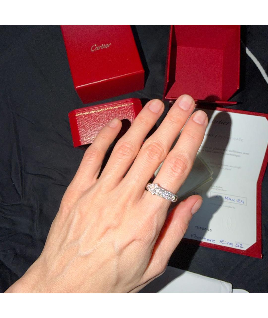 CARTIER Белое кольцо из белого золота, фото 3