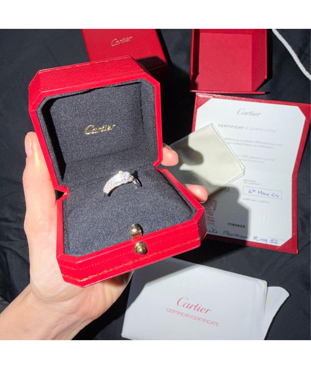 CARTIER Белое кольцо из белого золота, фото 2