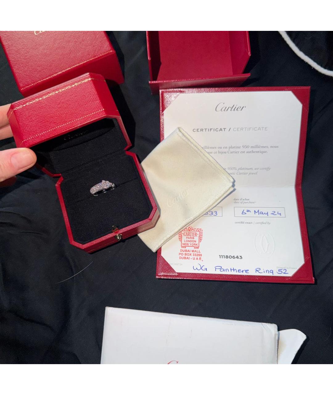 CARTIER Белое кольцо из белого золота, фото 5