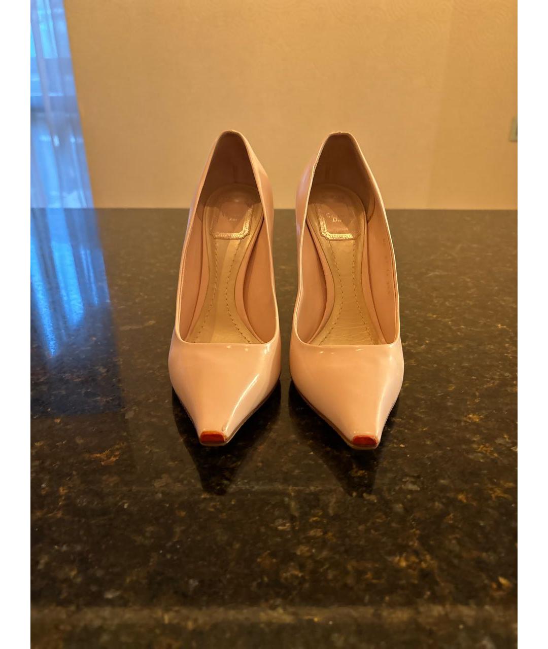 CHRISTIAN DIOR Розовые кожаные туфли, фото 2