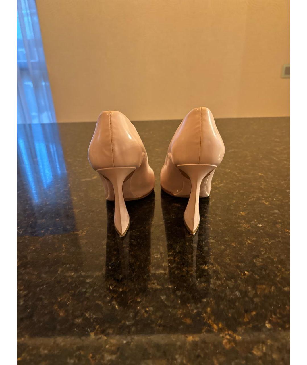 CHRISTIAN DIOR Розовые кожаные туфли, фото 4