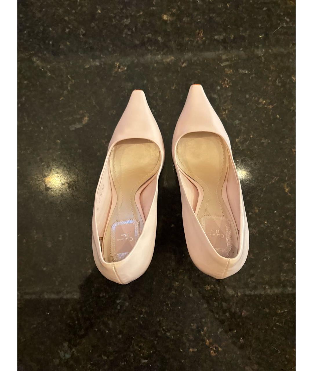 CHRISTIAN DIOR Розовые кожаные туфли, фото 3