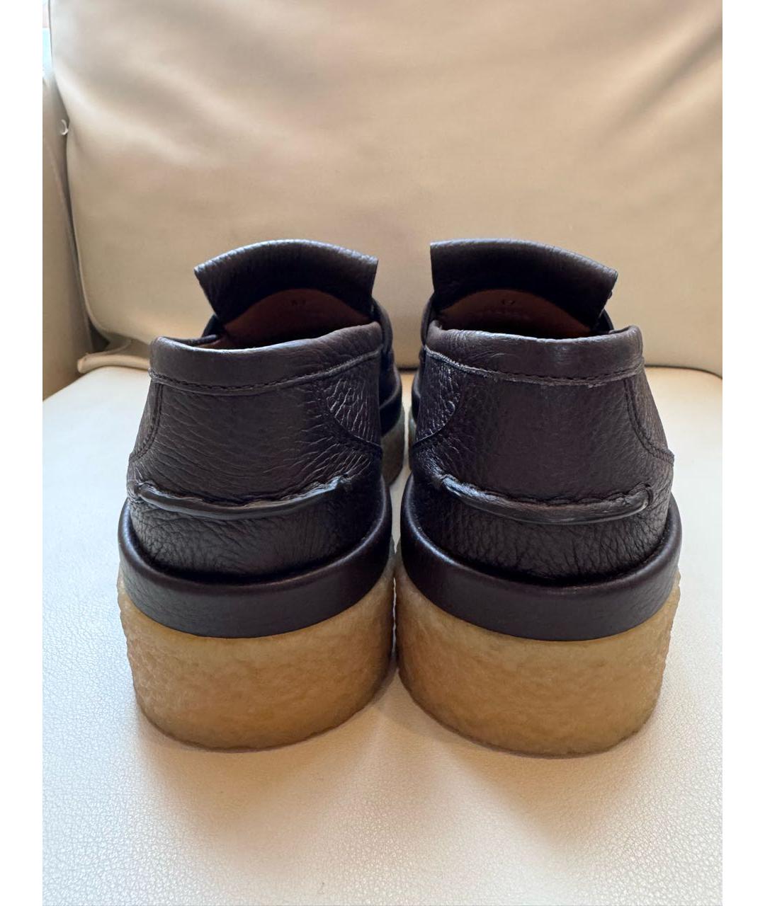 CHLOE Коричневые кожаные лоферы, фото 4