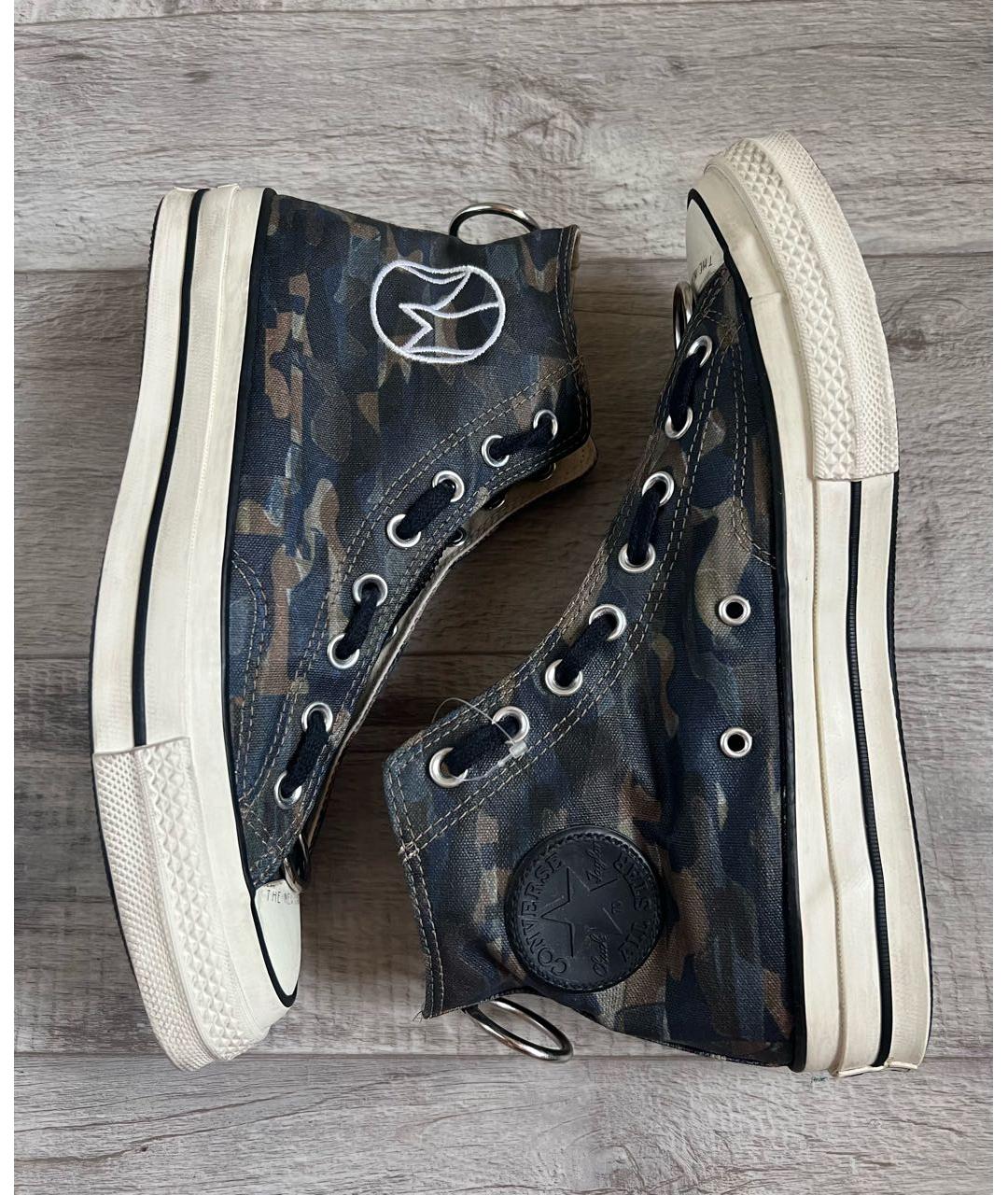 CONVERSE Хаки текстильные высокие кроссовки / кеды, фото 9