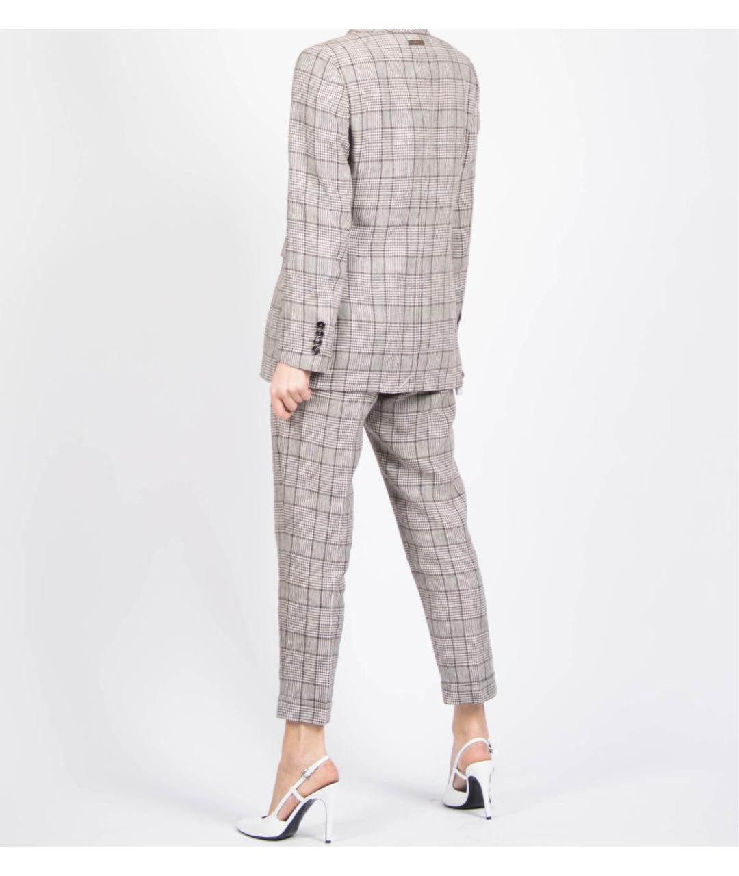 PESERICO Белый льняной жакет/пиджак, фото 8