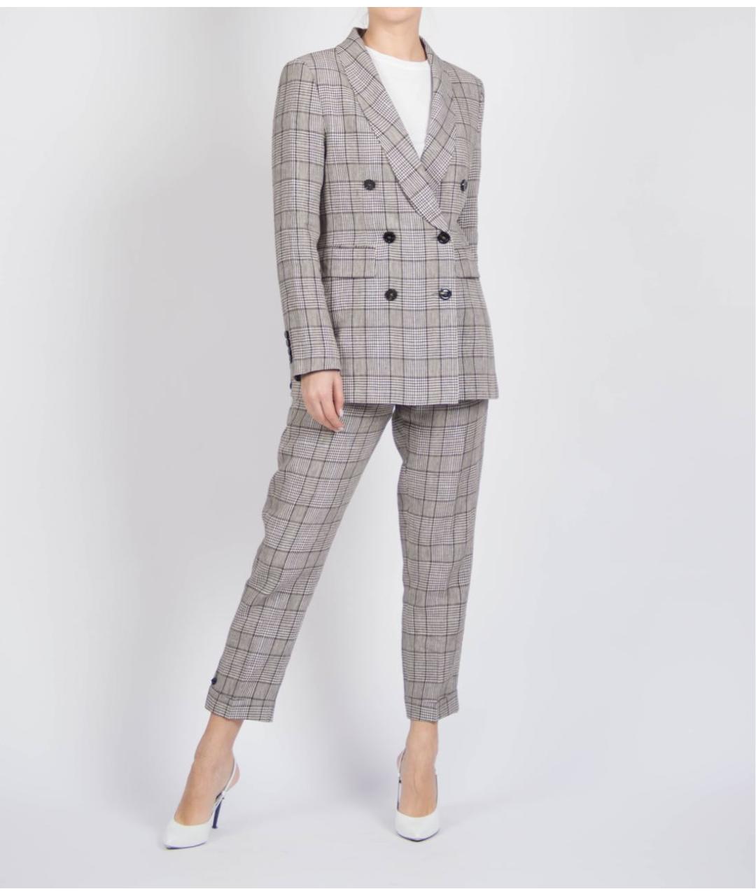 PESERICO Белый льняной жакет/пиджак, фото 7