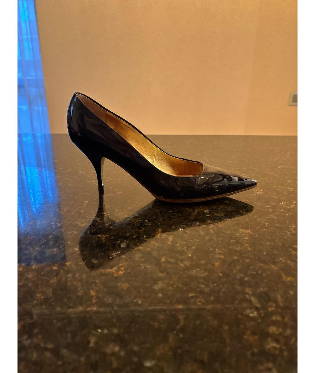 VALENTINO Синие туфли из лакированной кожи, фото 5