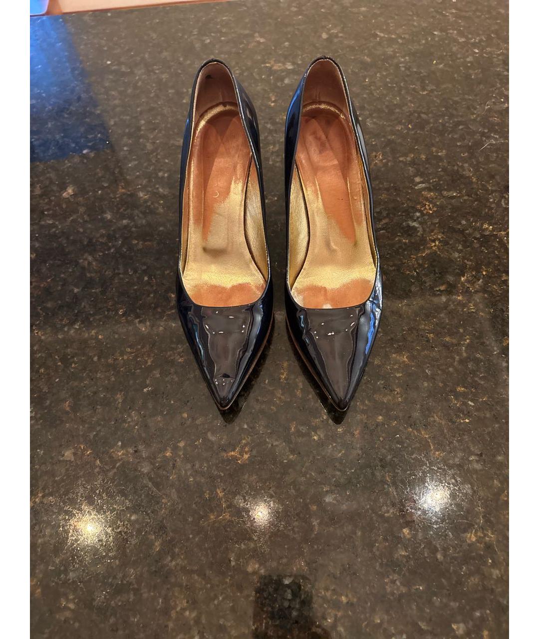 VALENTINO Синие туфли из лакированной кожи, фото 2