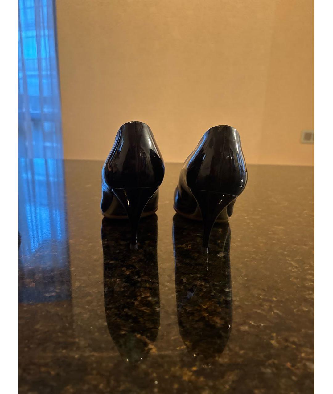 VALENTINO Синие туфли из лакированной кожи, фото 4