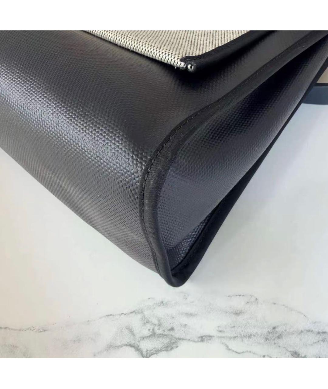 HERMES Черная тканевая сумка через плечо, фото 5