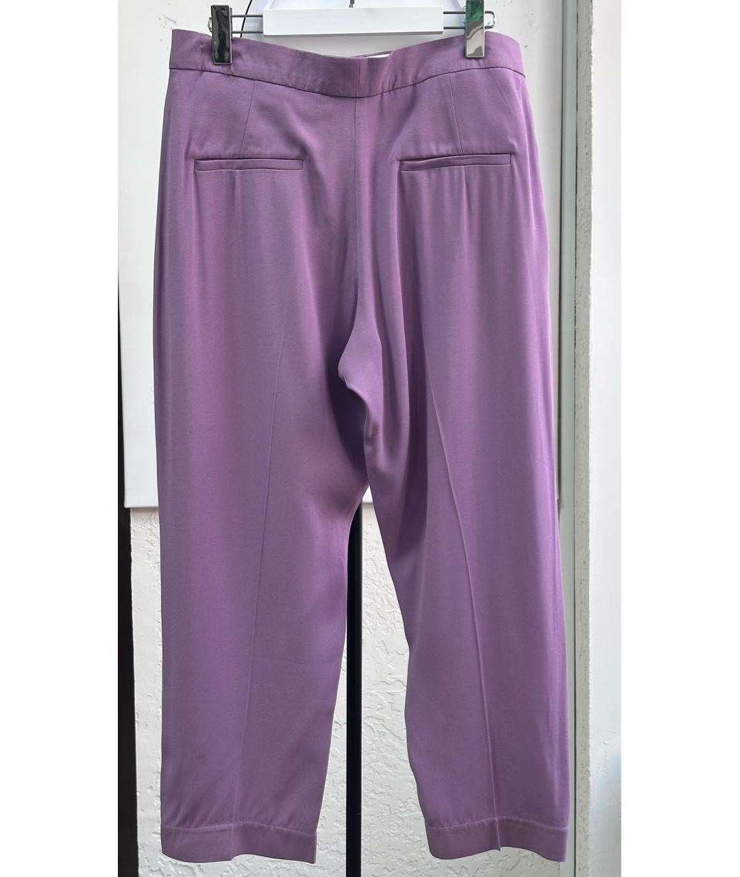 MARNI Фиолетовые вискозные брюки узкие, фото 2