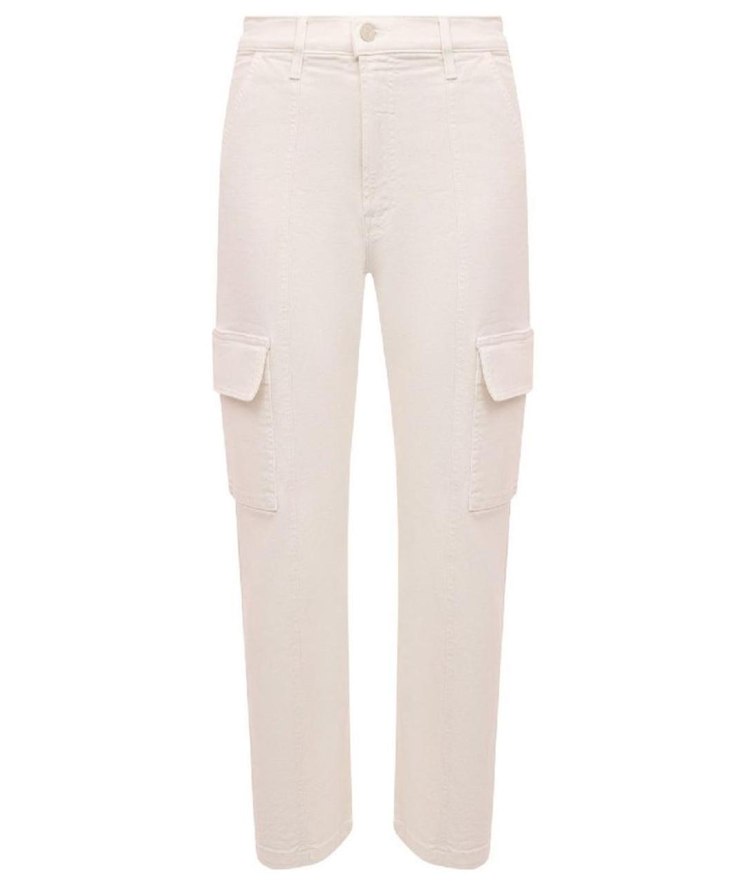 MOTHER Бежевые хлопковые прямые джинсы, фото 1