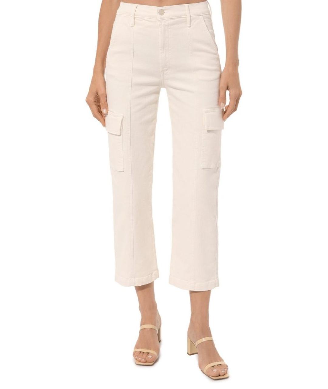 MOTHER Бежевые хлопковые прямые джинсы, фото 7