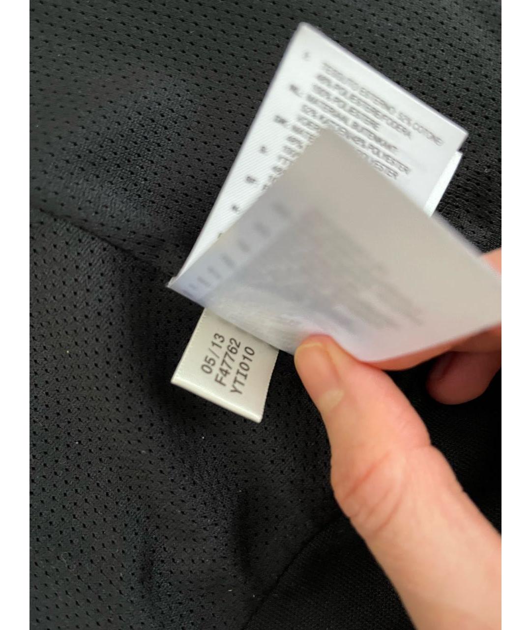 ADIDAS Черная полиэстеровая спортивная куртка, фото 5