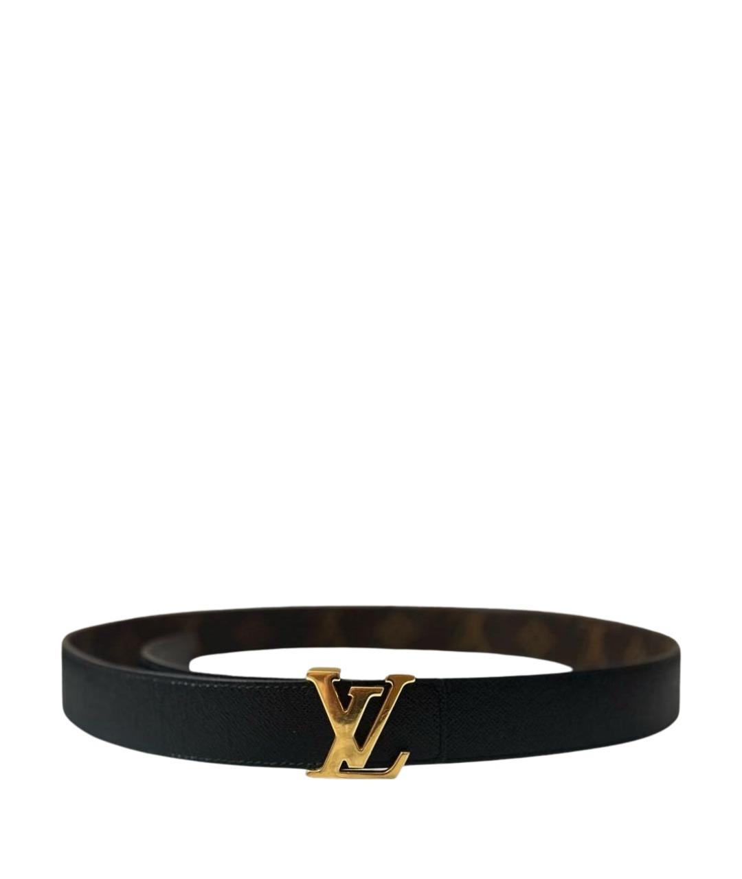 LOUIS VUITTON Коричневый кожаный ремень, фото 1