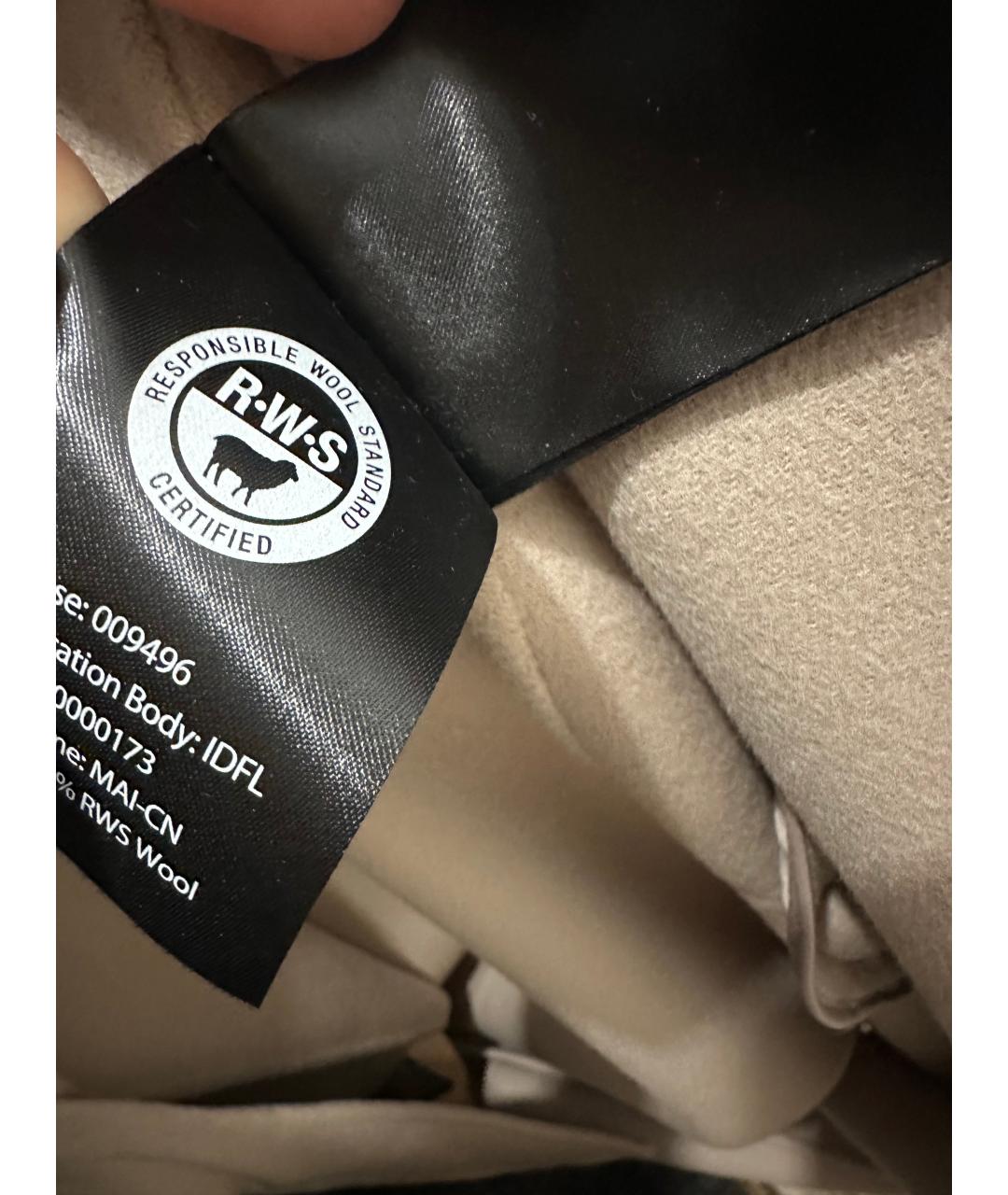 Mackage Бежевое шерстяное пальто, фото 5