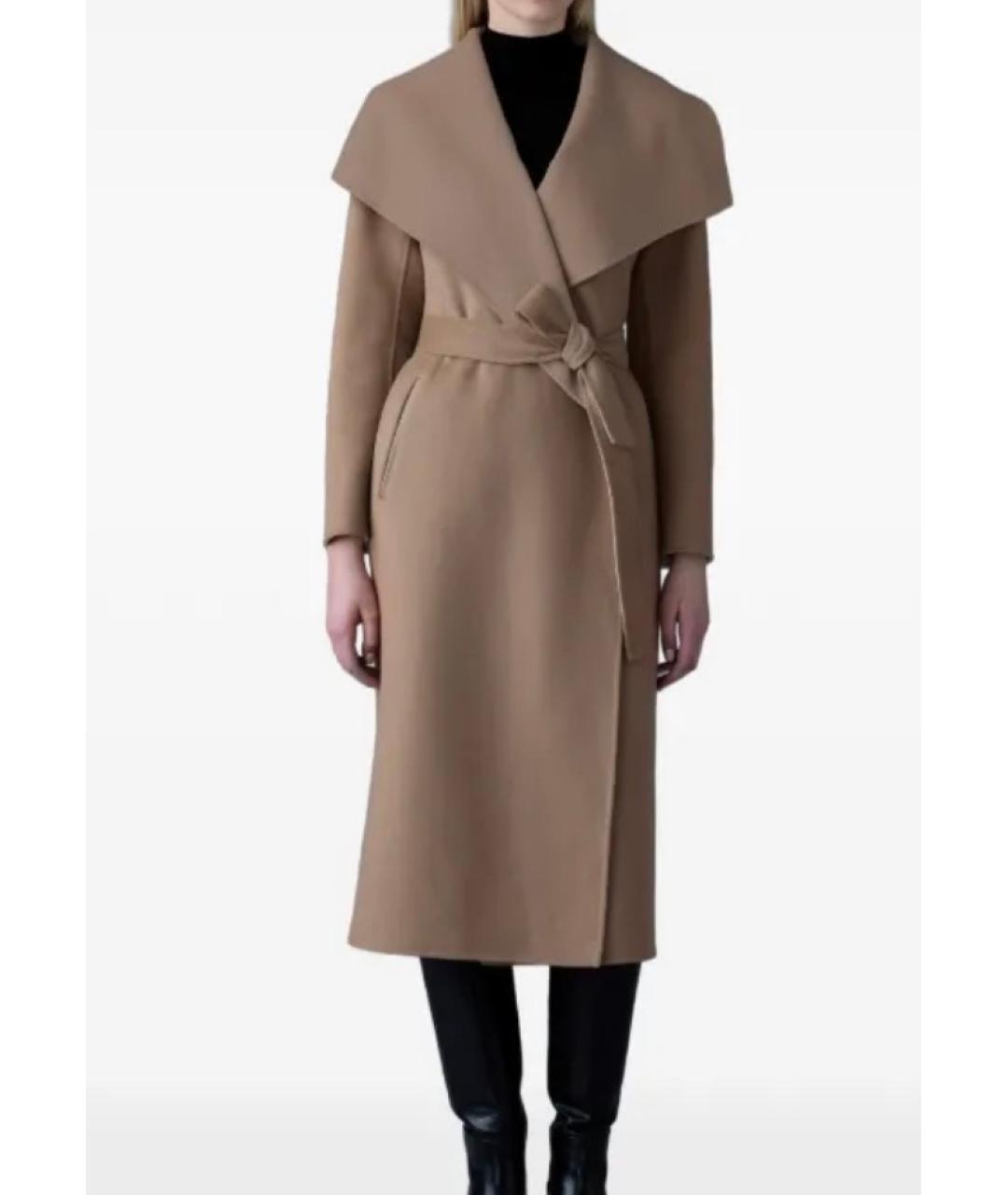 Mackage Бежевое шерстяное пальто, фото 2
