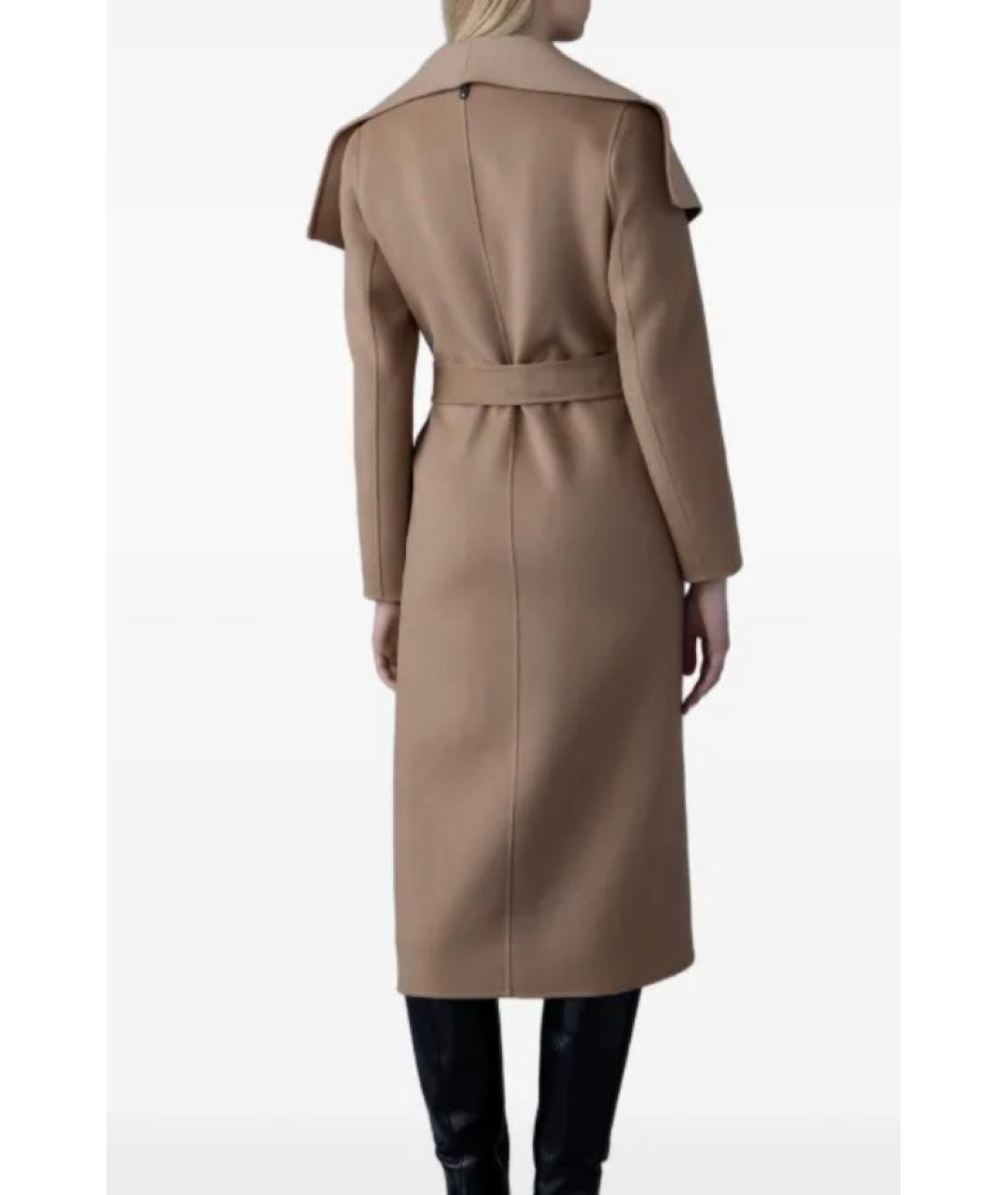 Mackage Бежевое шерстяное пальто, фото 3