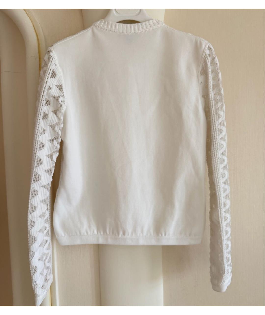 LOUIS VUITTON Белый хлопковый кардиган, фото 8