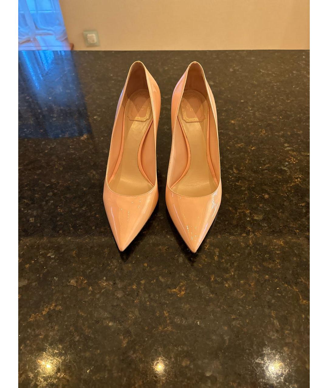 CHRISTIAN DIOR Розовые туфли из лакированной кожи, фото 2