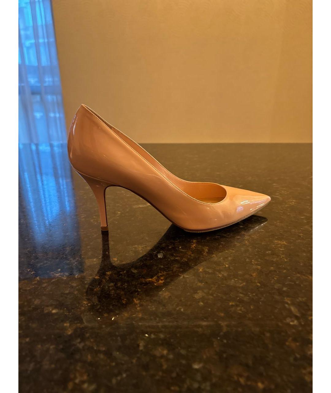 CHRISTIAN DIOR Розовые туфли из лакированной кожи, фото 5