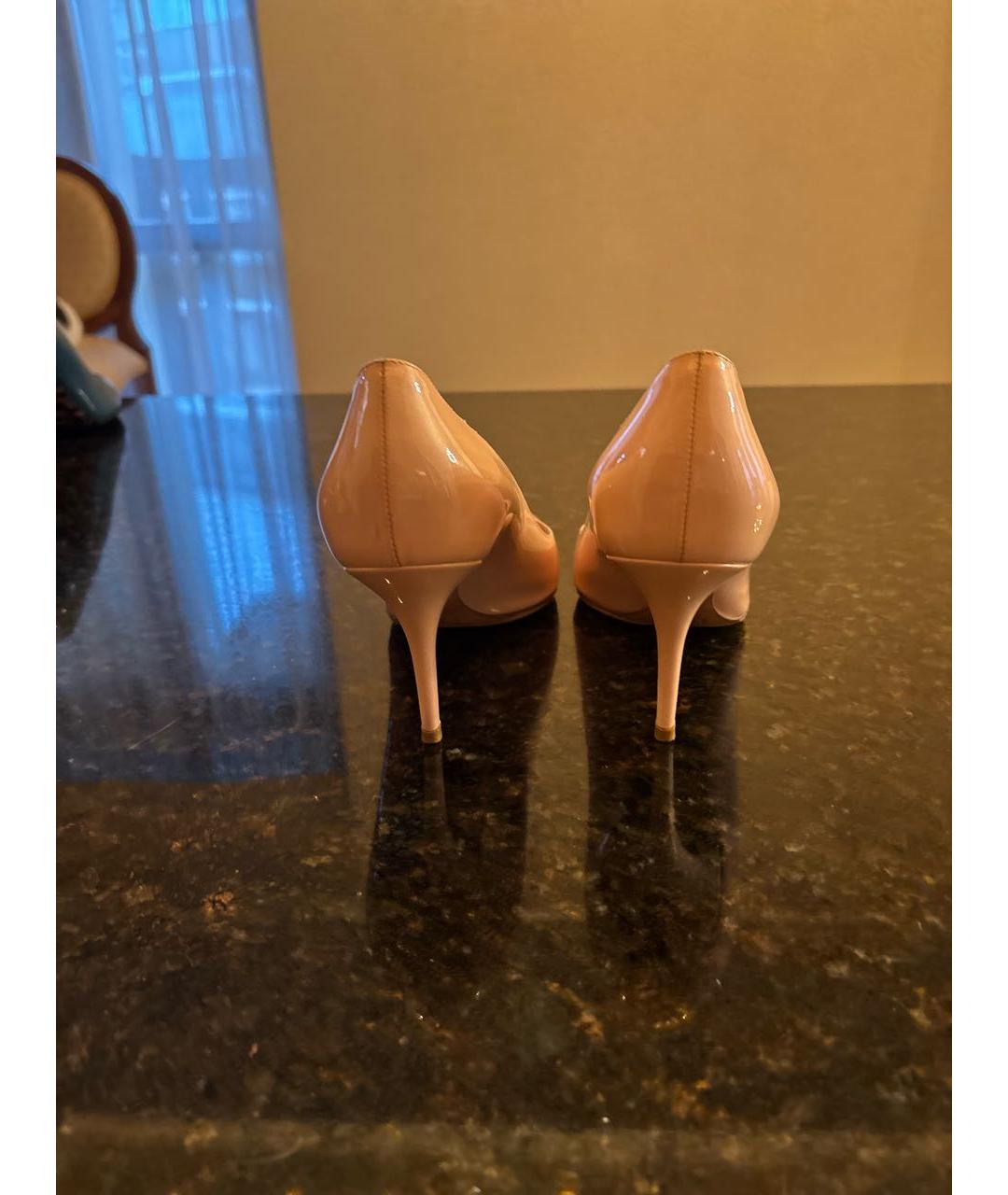 CHRISTIAN DIOR Розовые туфли из лакированной кожи, фото 4