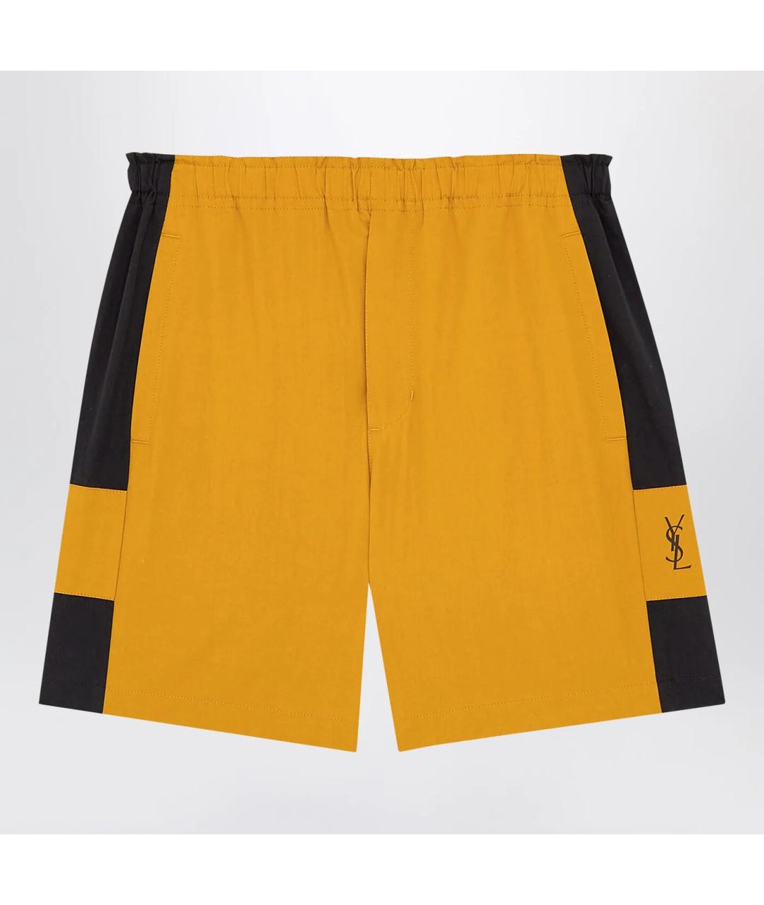 SAINT LAURENT Желтые хлопковые шорты, фото 3