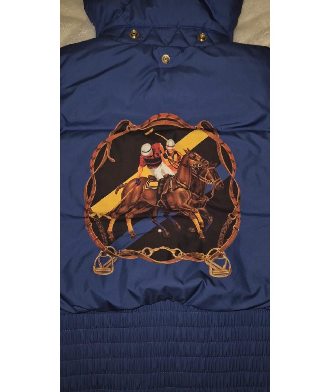 RALPH LAUREN Синий полиэстеровый жилет, фото 6