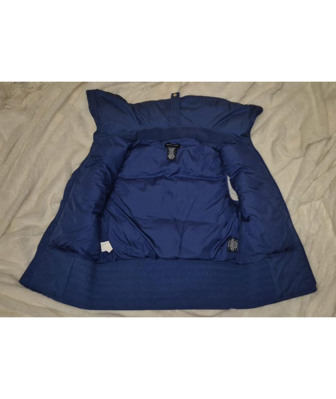 RALPH LAUREN Синий полиэстеровый жилет, фото 7