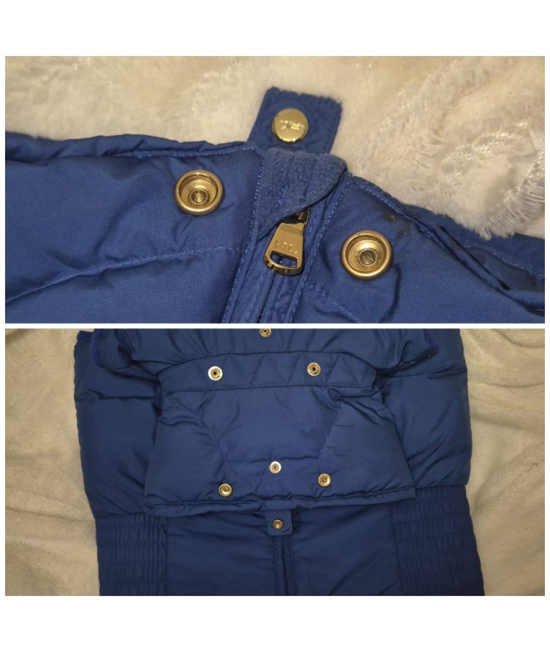 RALPH LAUREN Синий полиэстеровый жилет, фото 9