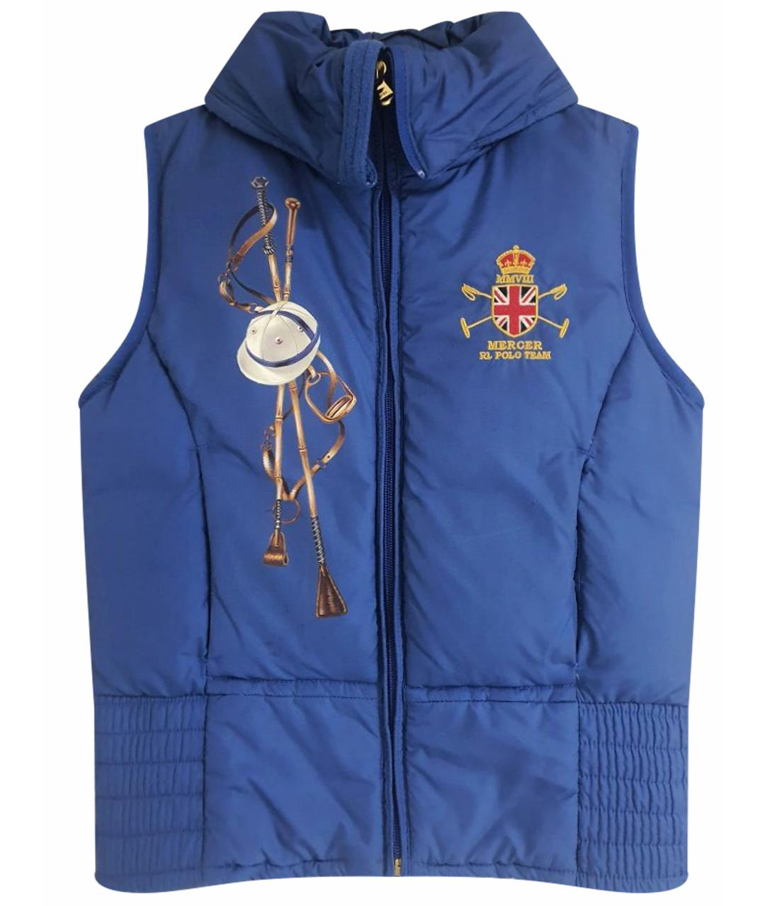 RALPH LAUREN Синий полиэстеровый жилет, фото 1