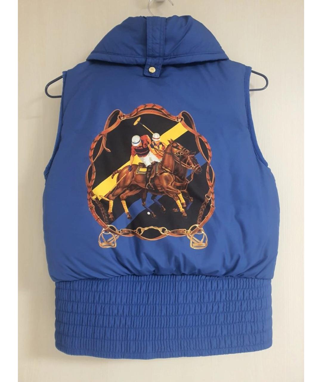 RALPH LAUREN Синий полиэстеровый жилет, фото 2