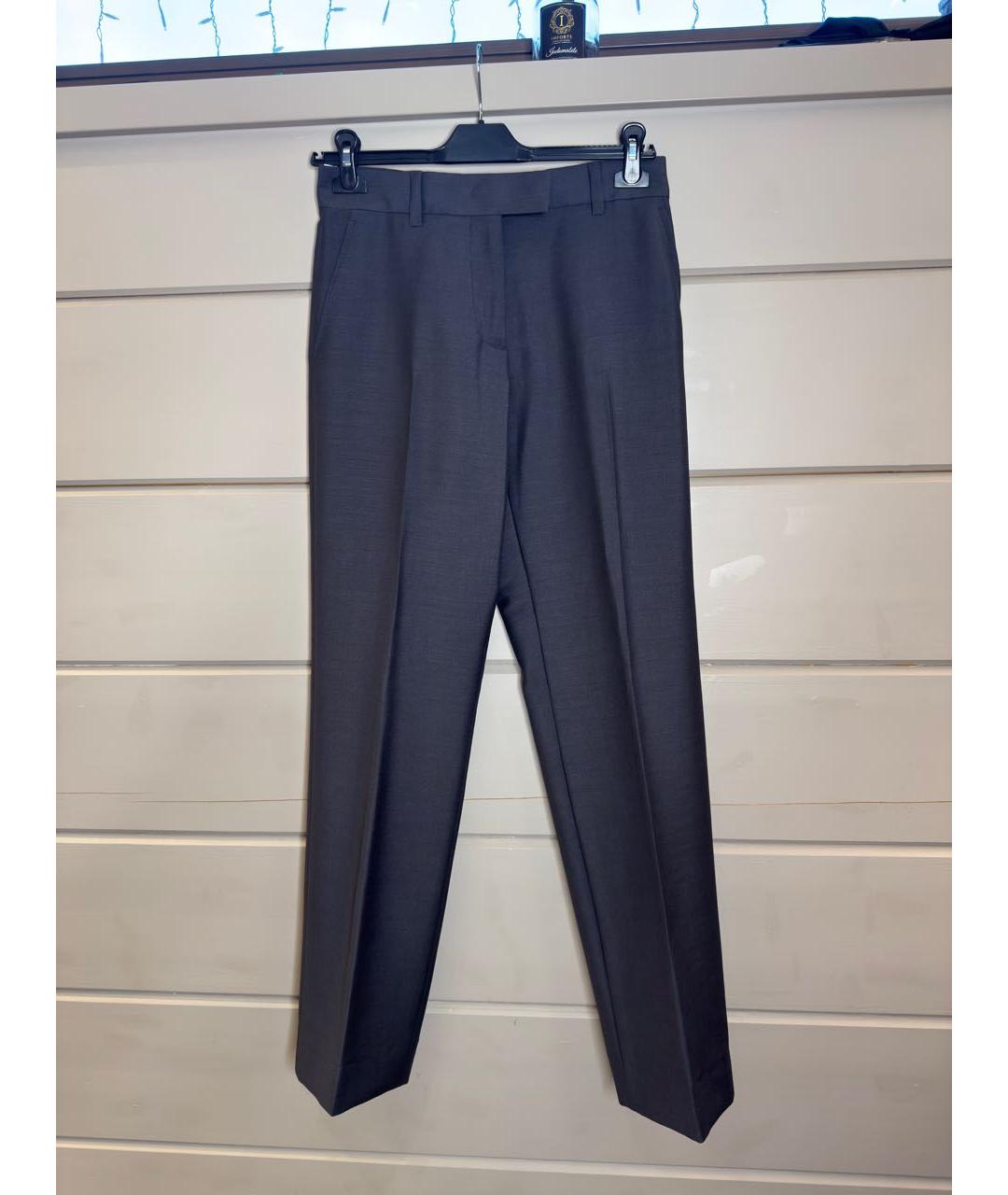 MIU MIU Темно-синие прямые брюки, фото 7