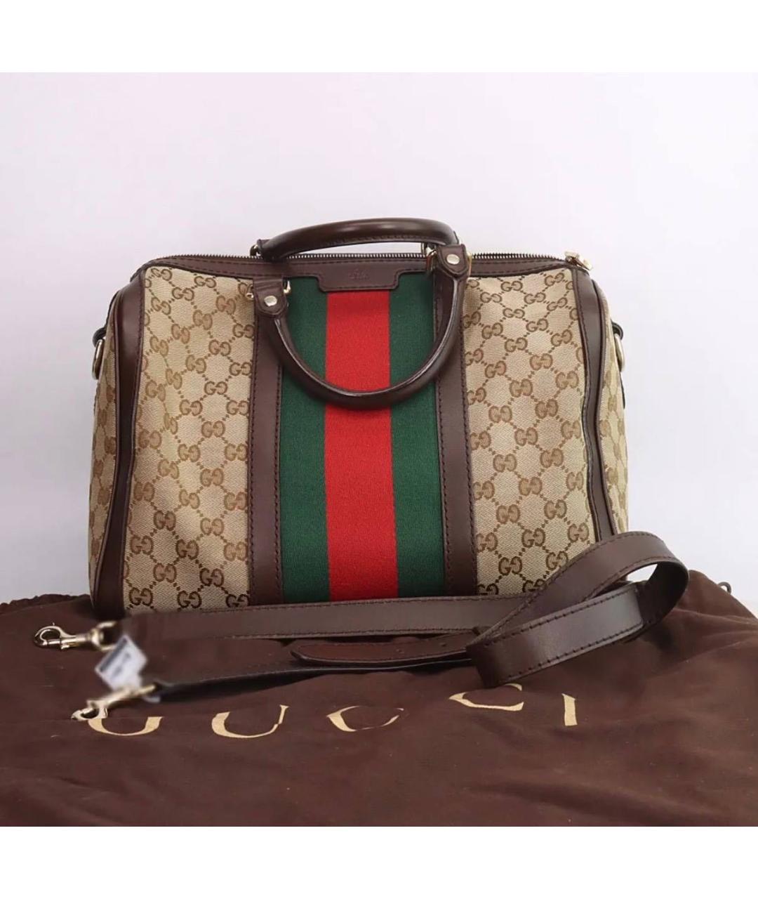 GUCCI Бежевая сумка с короткими ручками, фото 5
