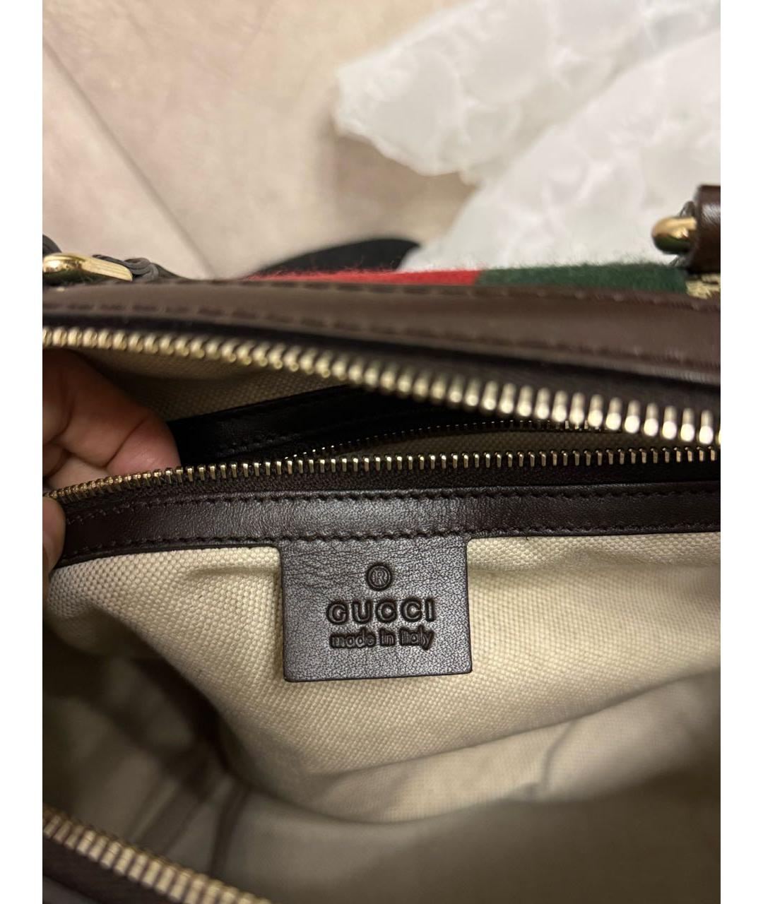 GUCCI Бежевая сумка с короткими ручками, фото 6