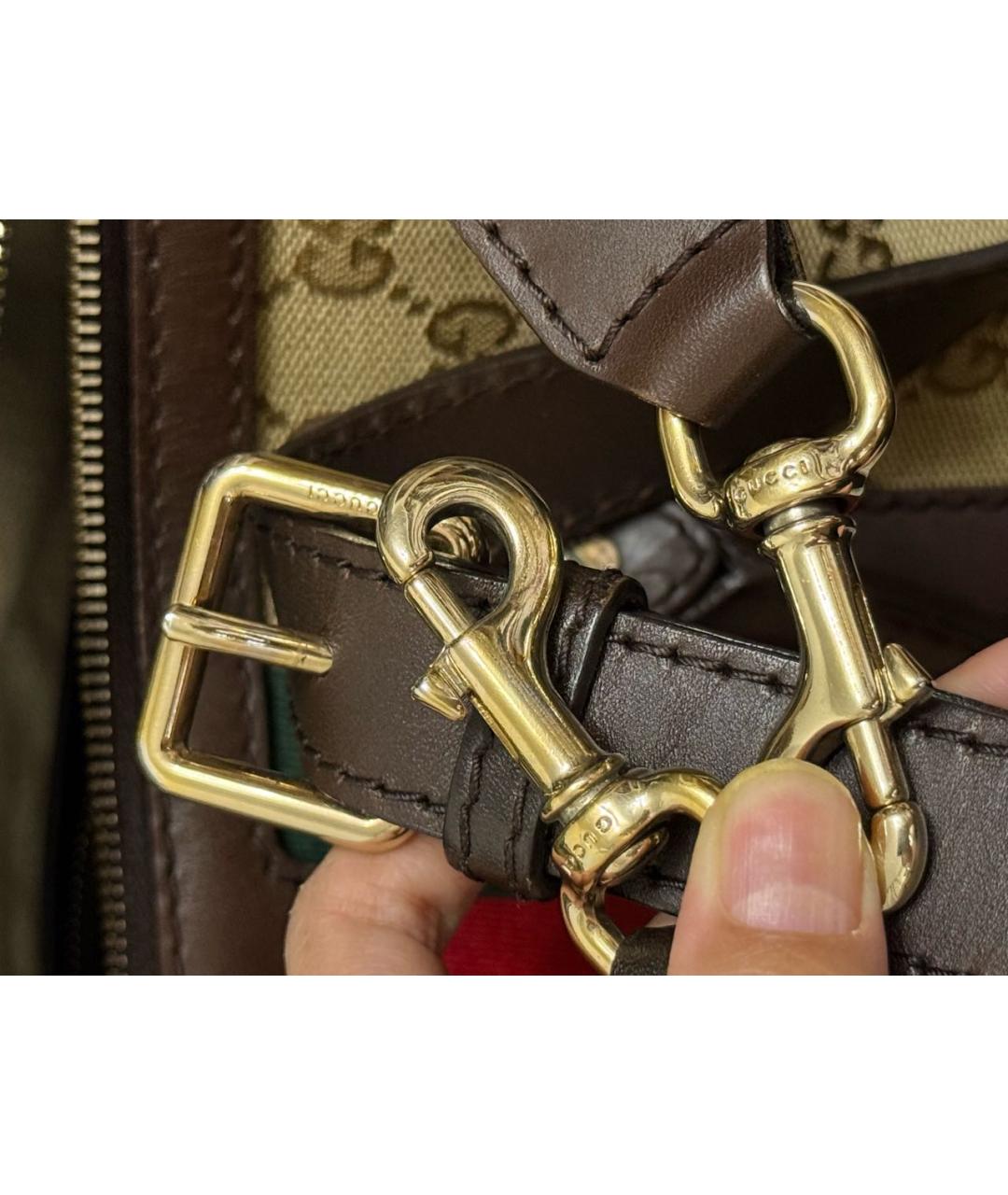 GUCCI Бежевая сумка с короткими ручками, фото 8