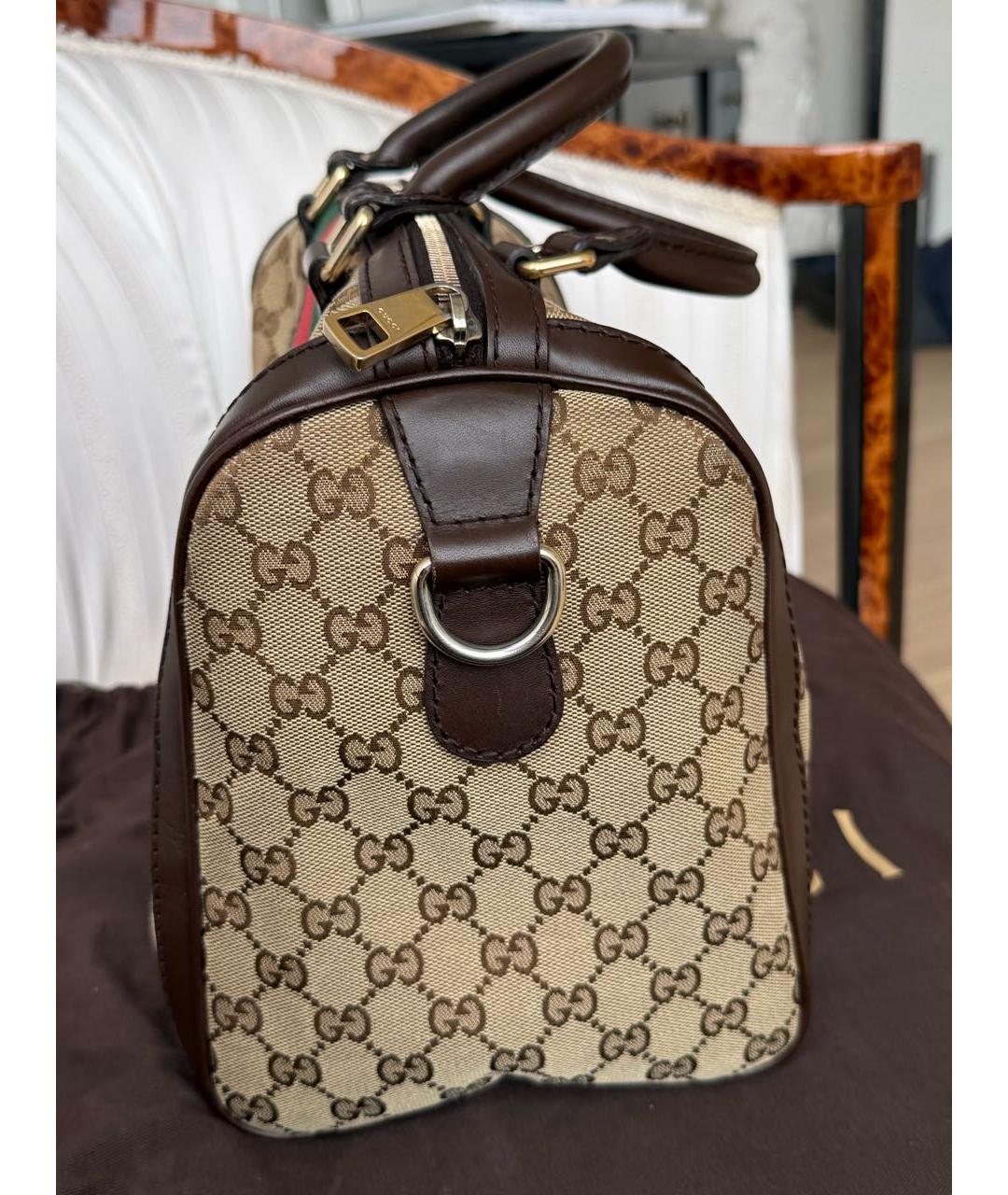 GUCCI Бежевая сумка с короткими ручками, фото 3